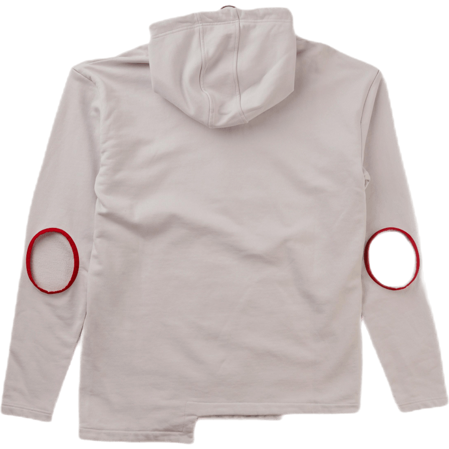 Felpa con cappuccio moderna con foro sul gomito Khaki