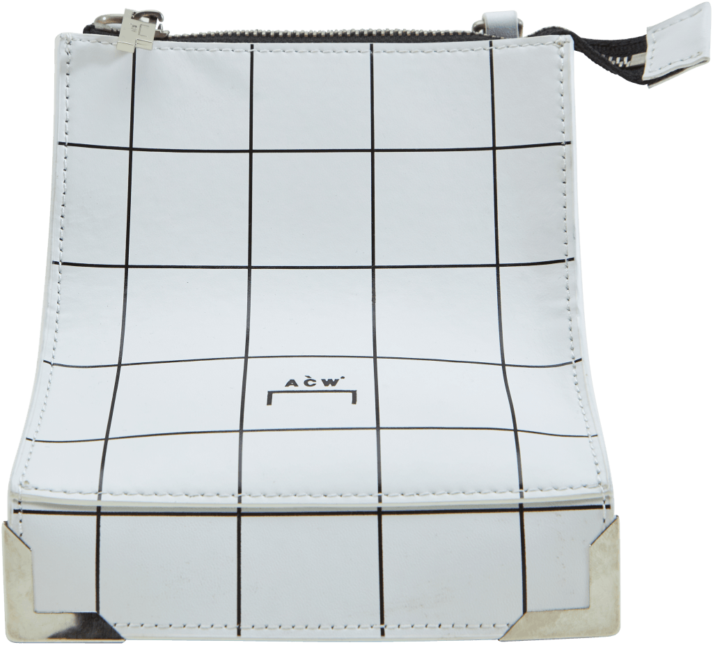 Izliekta ādas soma White