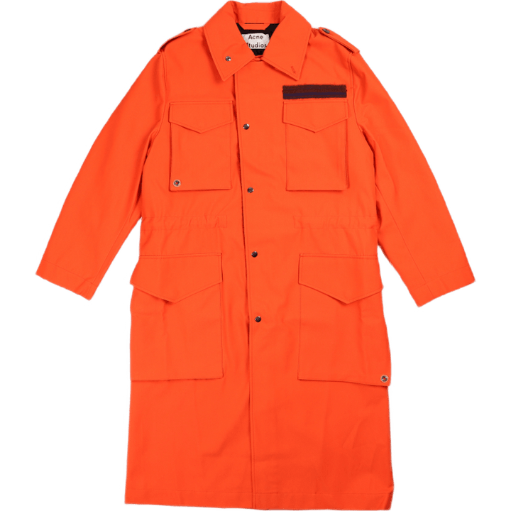 Parka larga naranja