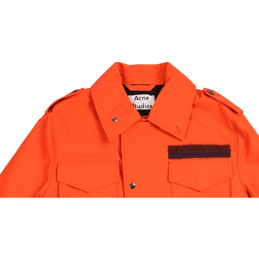 Parka larga naranja