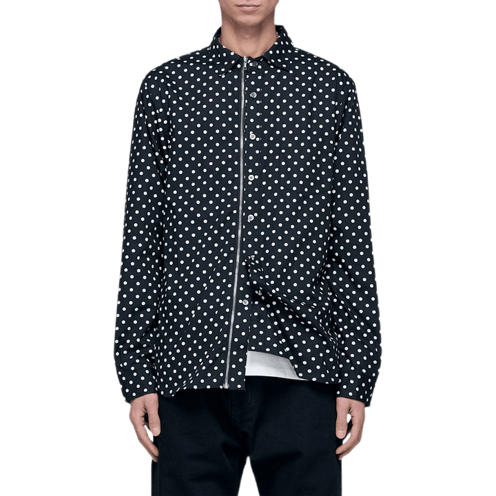 Camisa utilitária com fecho de correr Preto