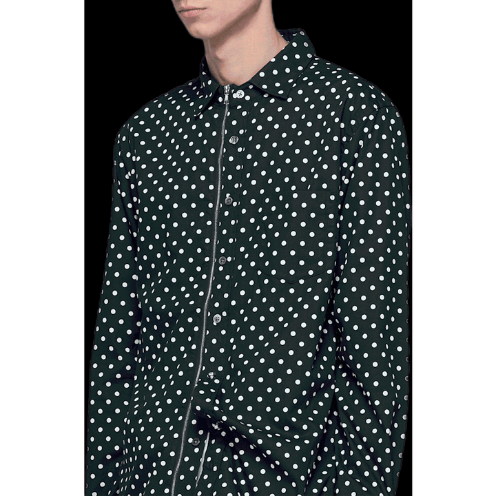 Camisa utilitária com fecho de correr Preto