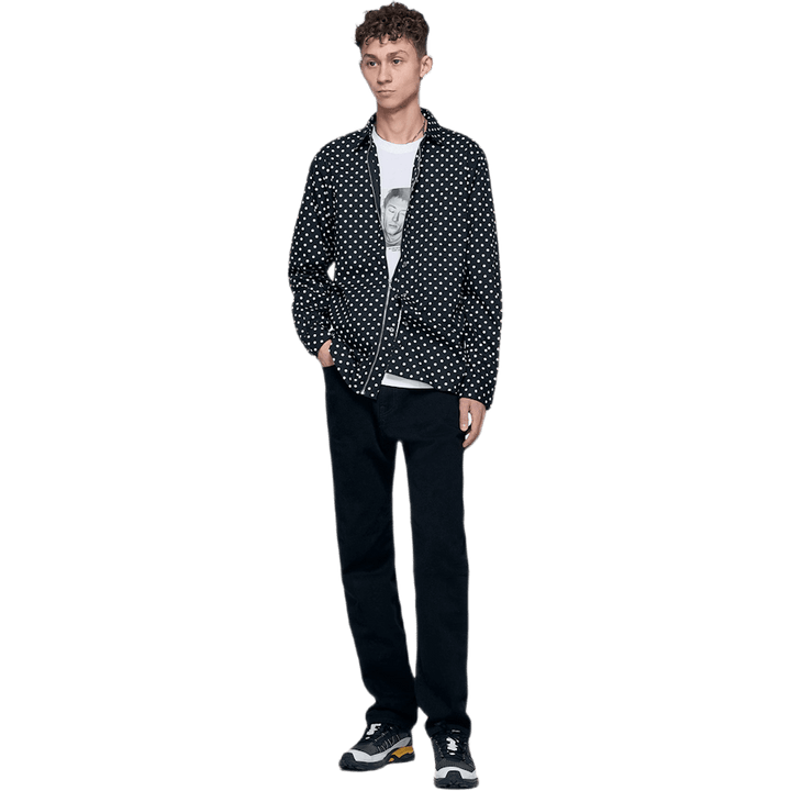 Camisa utilitária com fecho de correr Preto