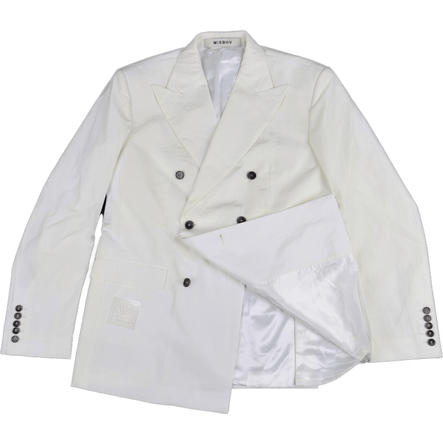 90. gadu neilona žakete balta