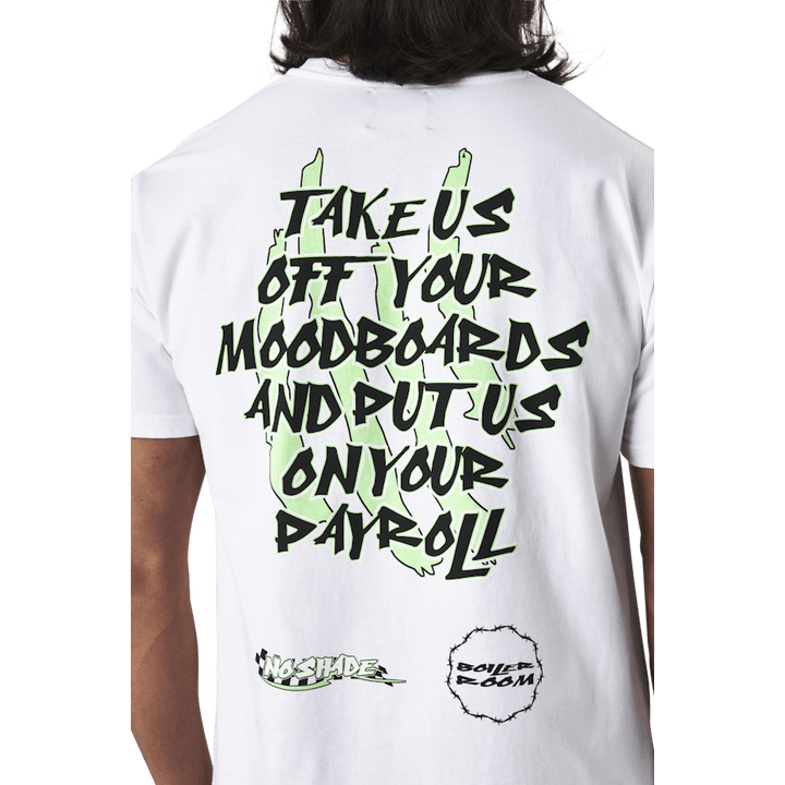 T-shirt blanc de la collaboration No Shade