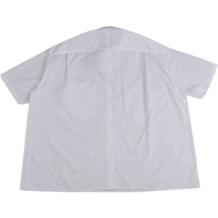 Illusion Kurzarm Monogramm Weiß