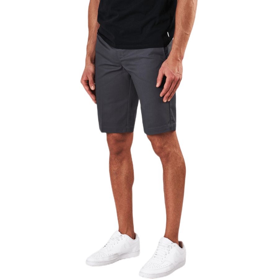 11 Ploni tiesūs darbiniai šortai pilkos spalvos