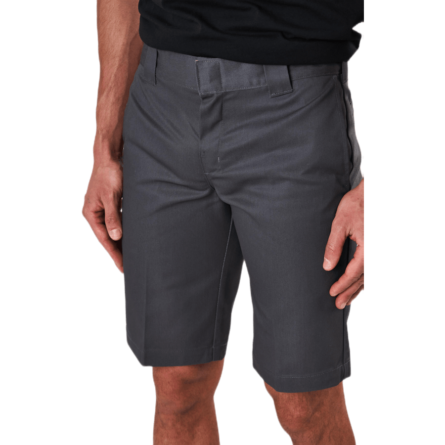 11 Ploni tiesūs darbiniai šortai pilkos spalvos