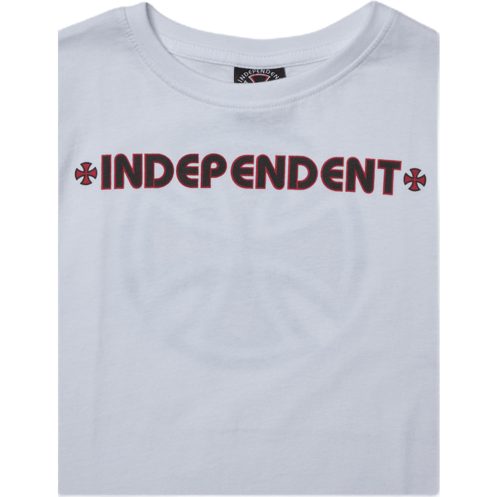 Sweat à capuche zippé Bar Cross blanc