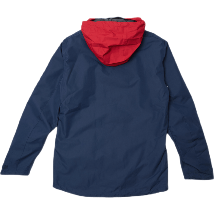 Blokjakke blå