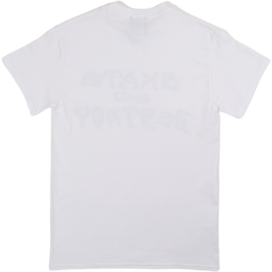 T-shirt blanc Skate And Destroy