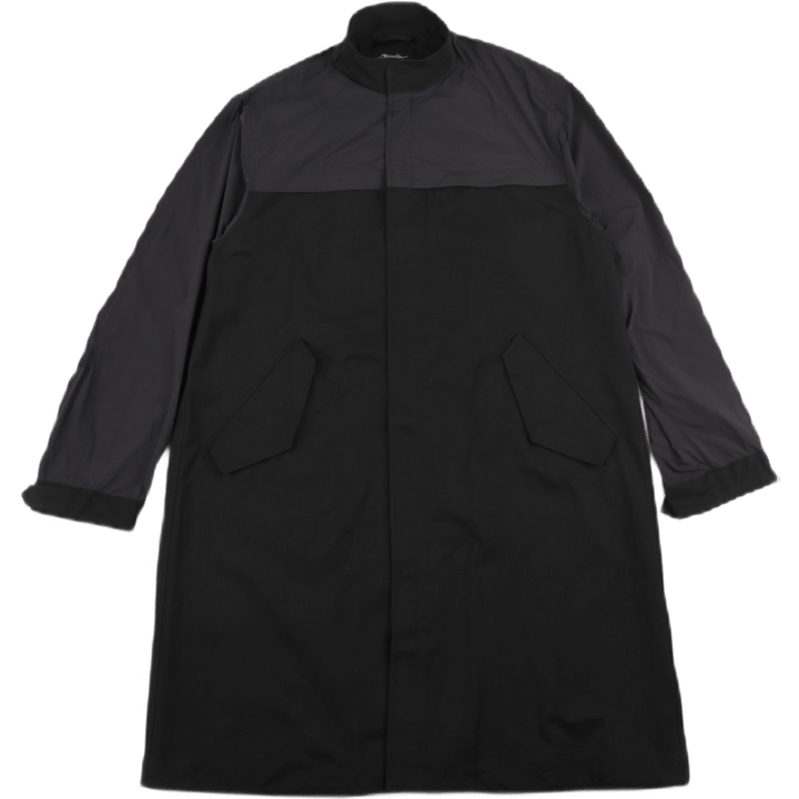 Parka in misto nylon nero