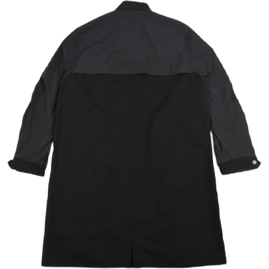 Parka in misto nylon nero