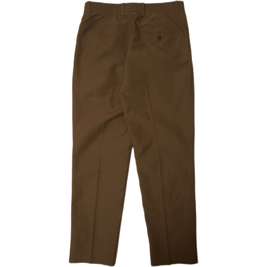 Einfache Bundfaltenhose Braun