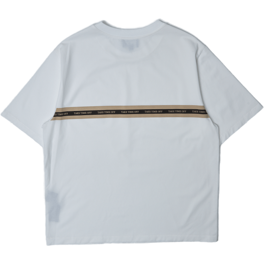 Box Cut Tee W Bedrukking Wit