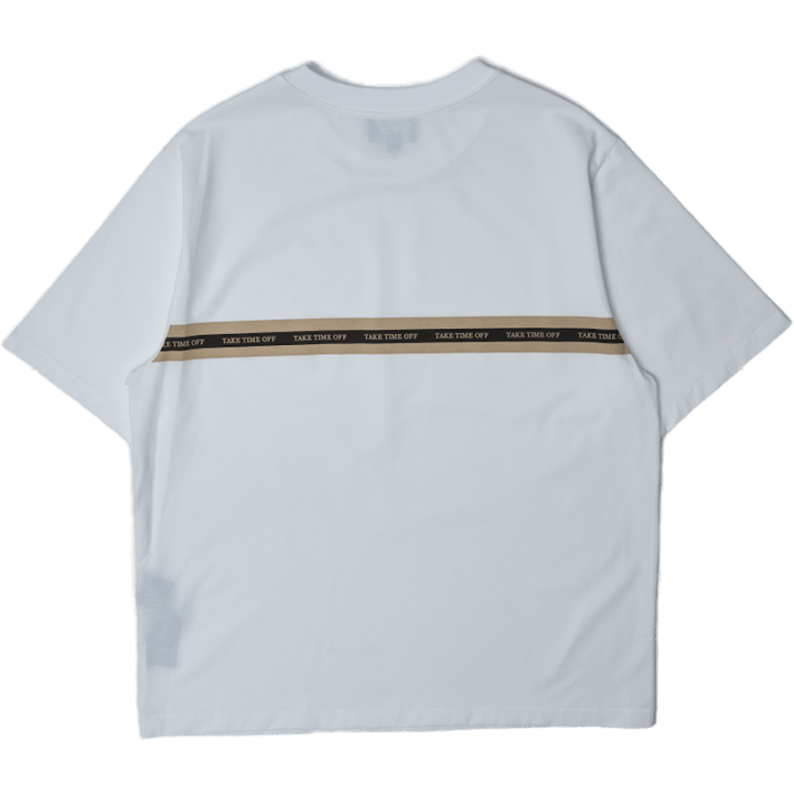 Box Cut Tee W Bedrukking Wit