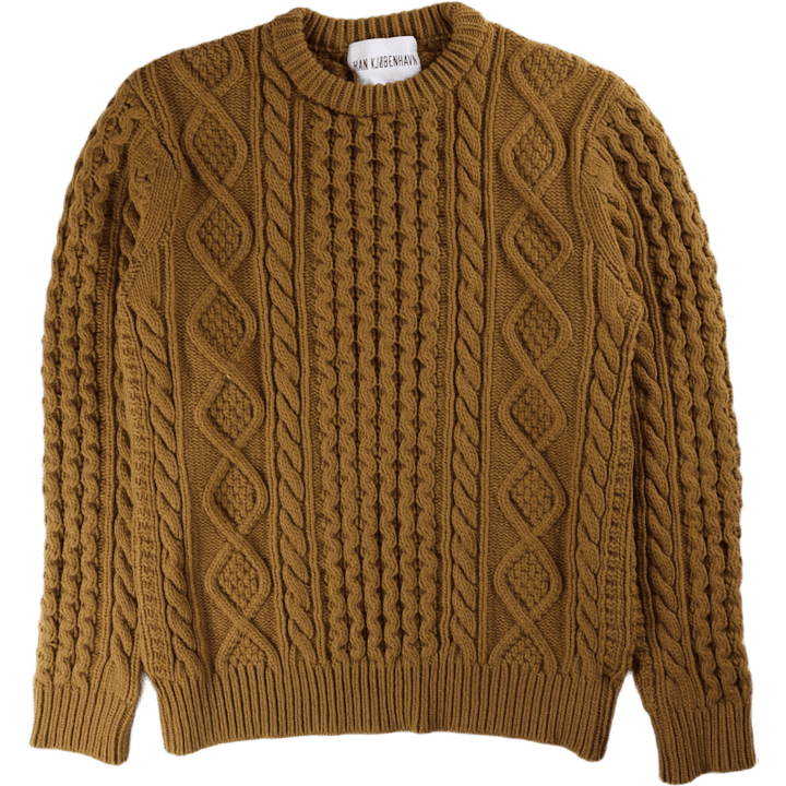 Kabelstrick Crew Grün