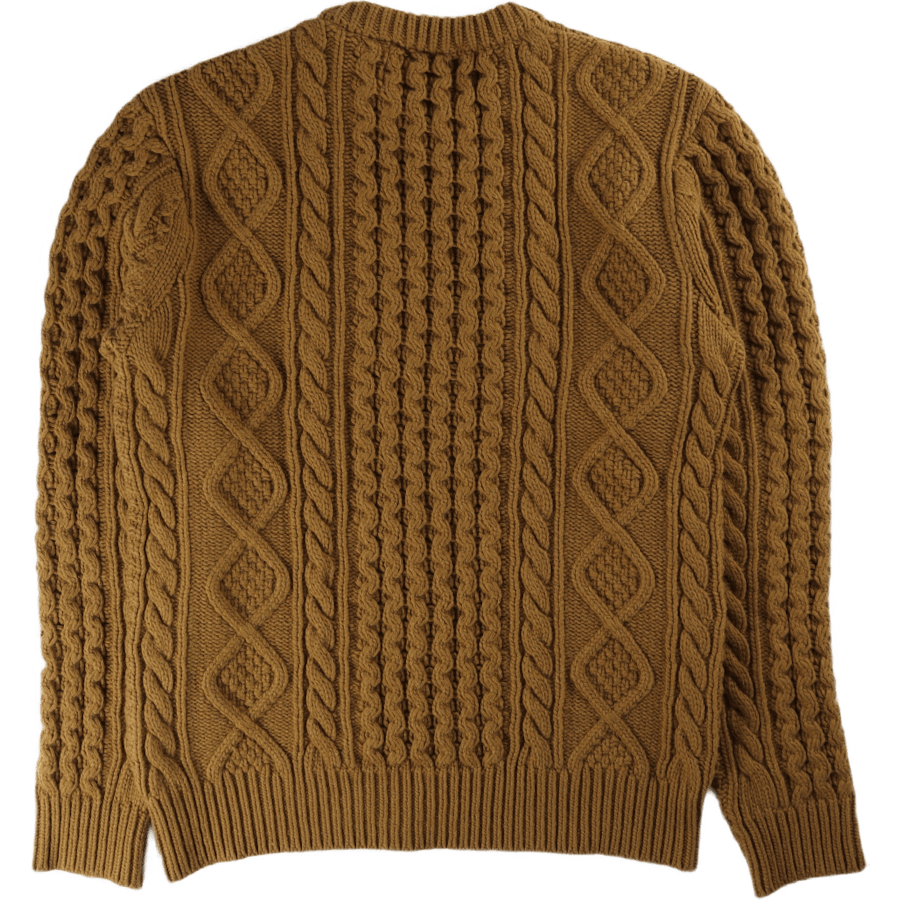 Kabelstrick Crew Grün