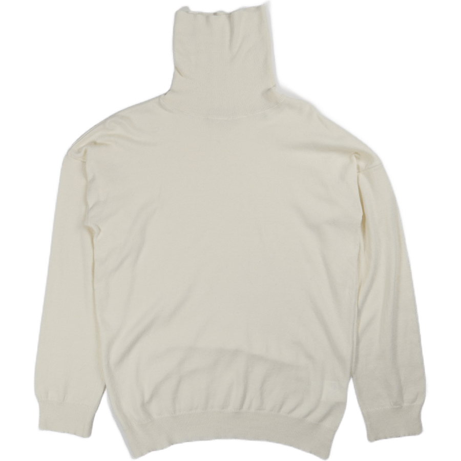 Rollkragenpullover Weiß
