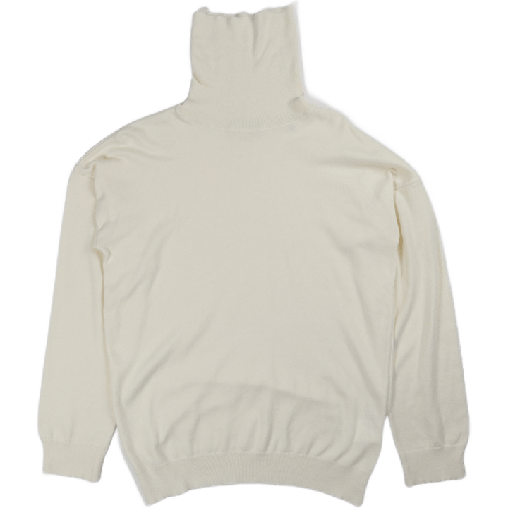 Rollkragenpullover Weiß