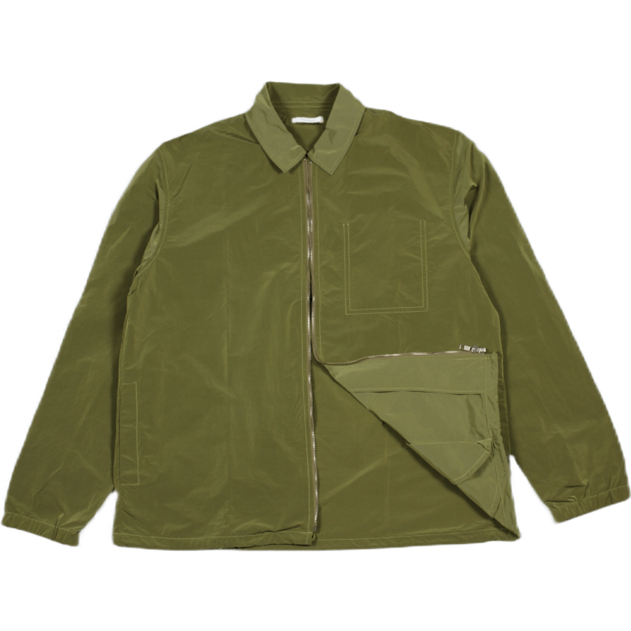 Blouson con zip verde tecnico