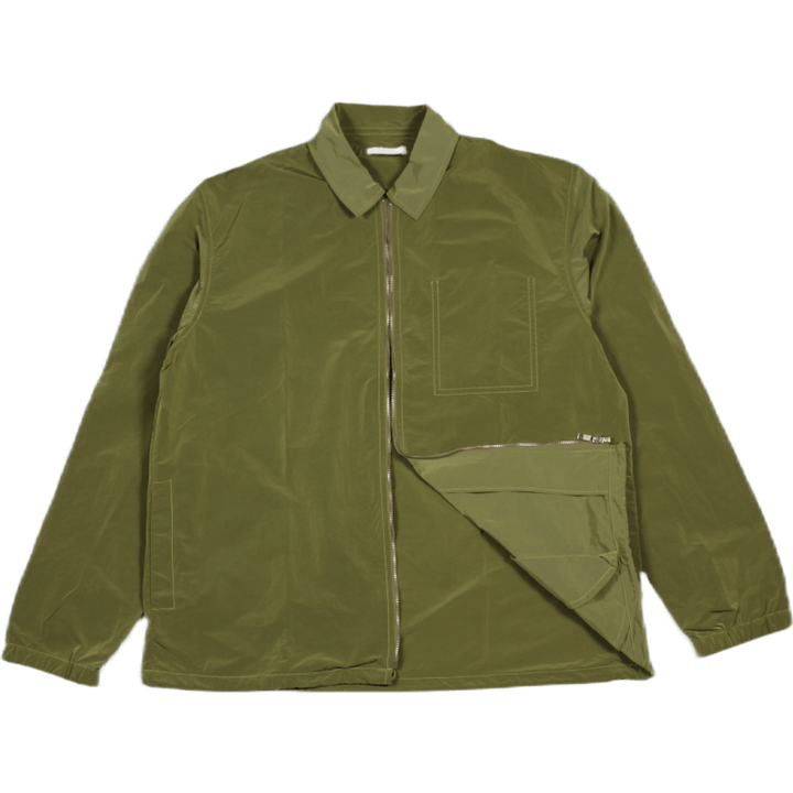 Blouson con zip verde tecnico
