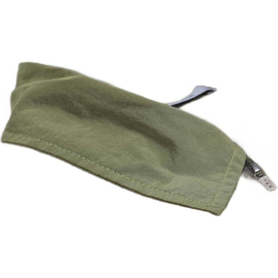 Blouson con zip verde tecnico