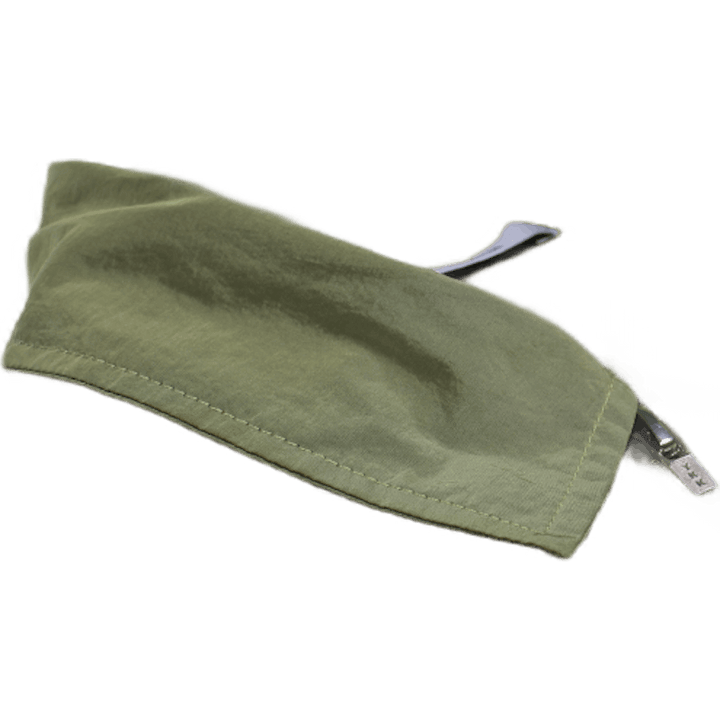 Blouson con zip verde tecnico