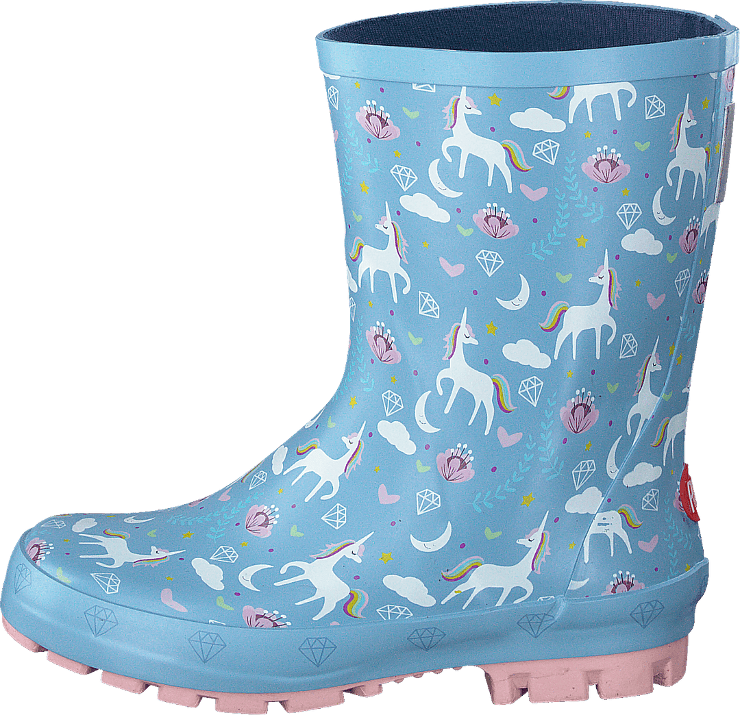 Licorne Bleu/multicolore