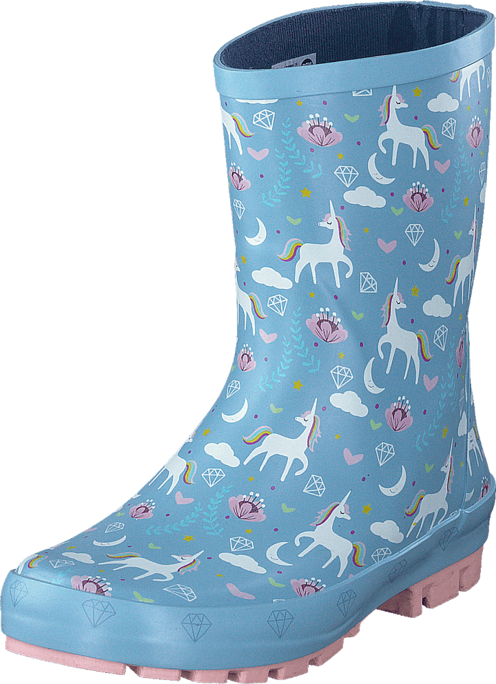 Licorne Bleu/multicolore