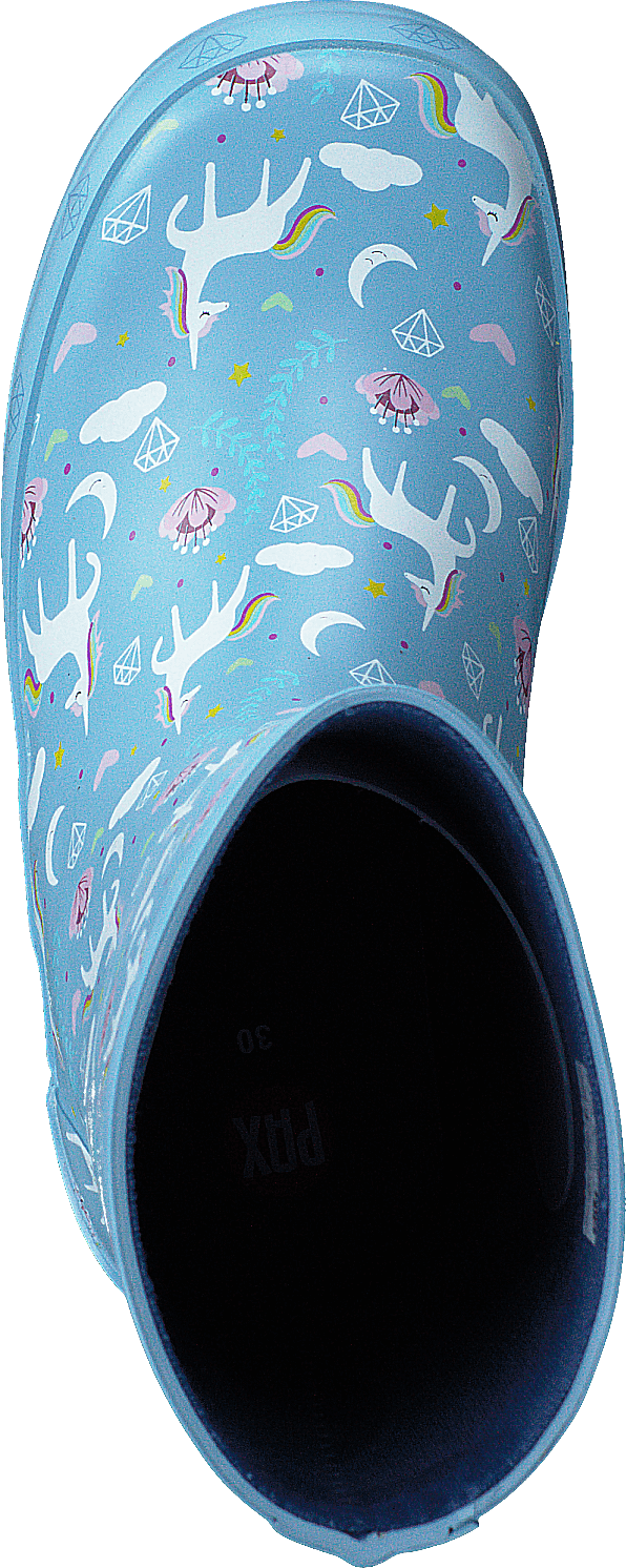 Licorne Bleu/multicolore