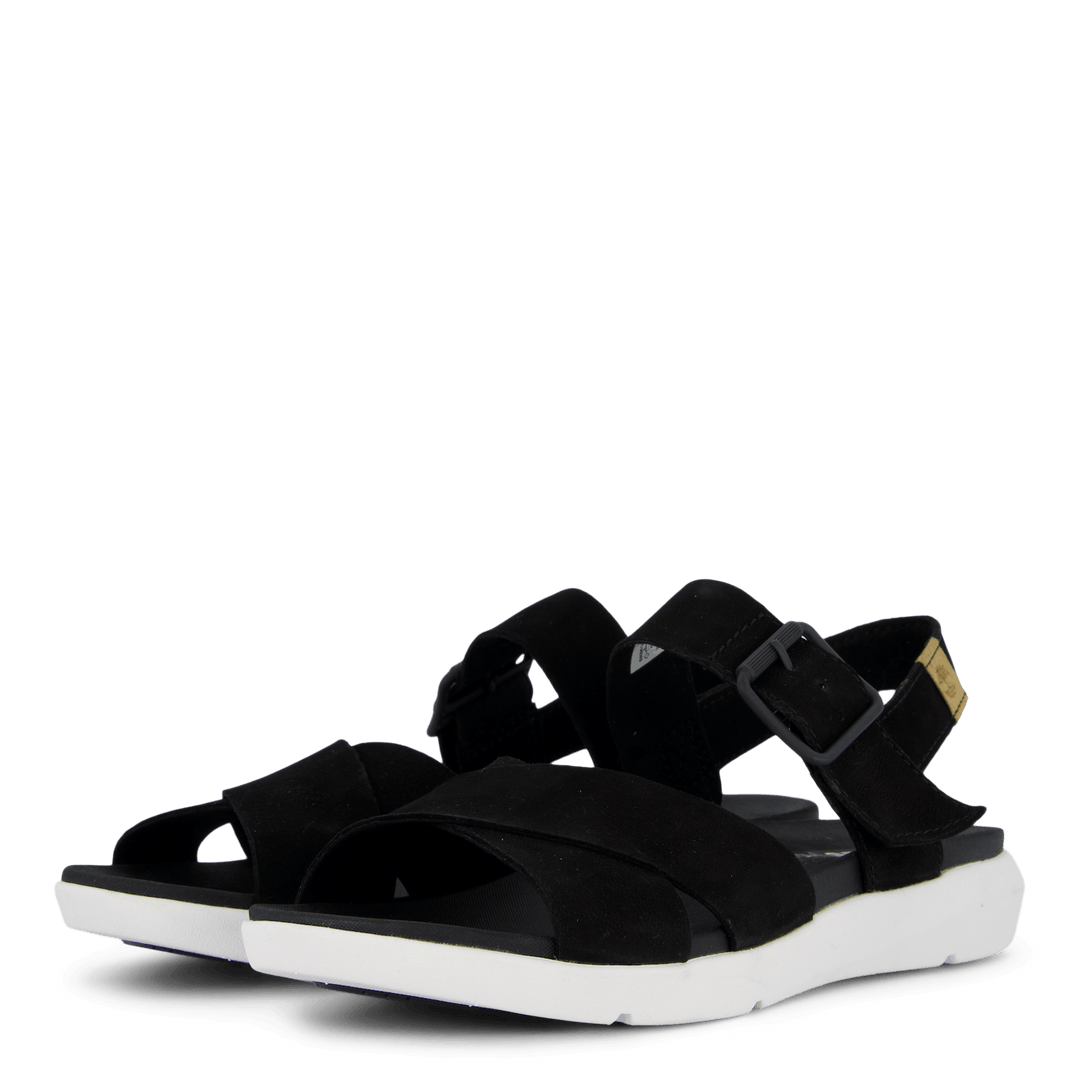 Sandale Wilesport en cuir nubuck noir