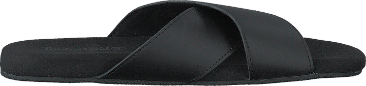 Seatonbay Crossstrapslide Schwarzes Leder