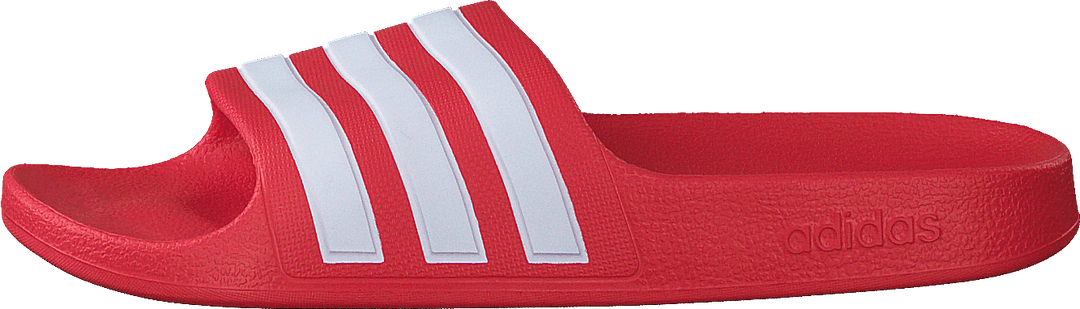 Claquettes Adilette Aqua pour enfants, rouge vif / blanc nuage / rouge vif