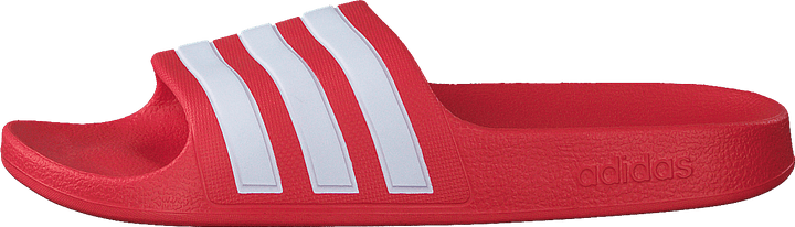 Claquettes Adilette Aqua pour enfants, rouge vif / blanc nuage / rouge vif