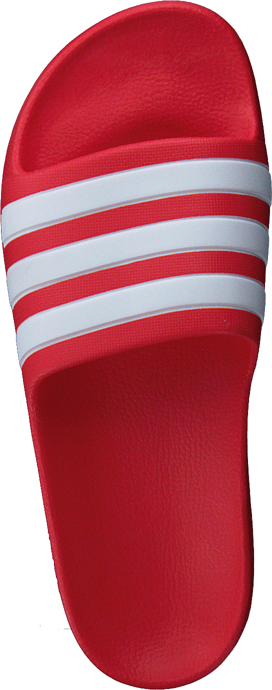 Claquettes Adilette Aqua pour enfants, rouge vif / blanc nuage / rouge vif