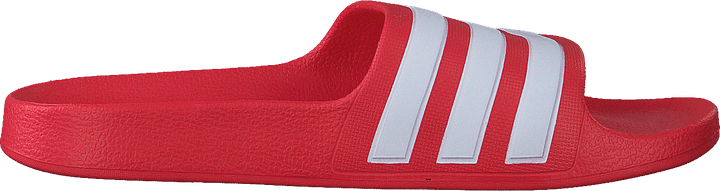 Claquettes Adilette Aqua pour enfants, rouge vif / blanc nuage / rouge vif