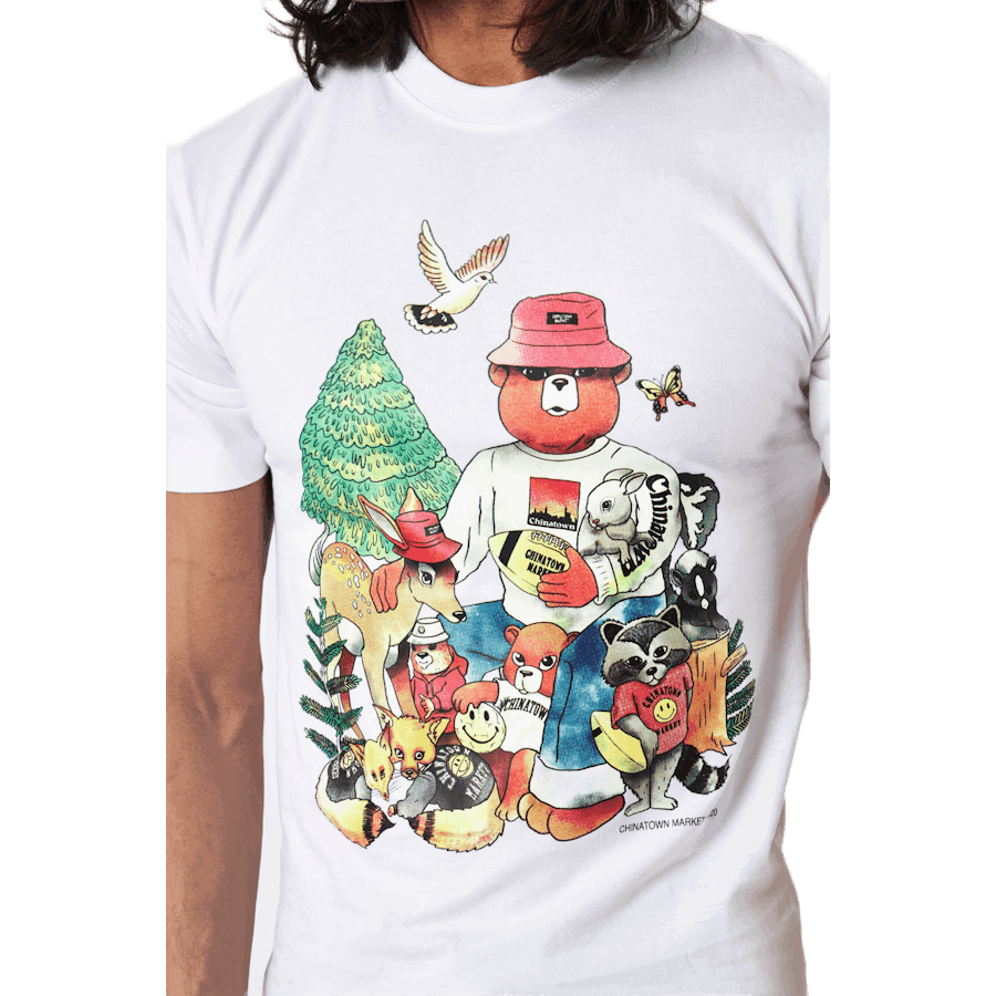 T-shirt Smiley Friends blanc