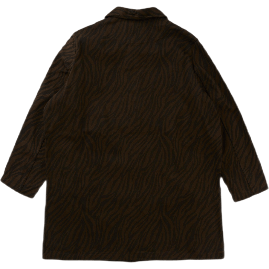 Zebra Trenchcoat Waldgrün