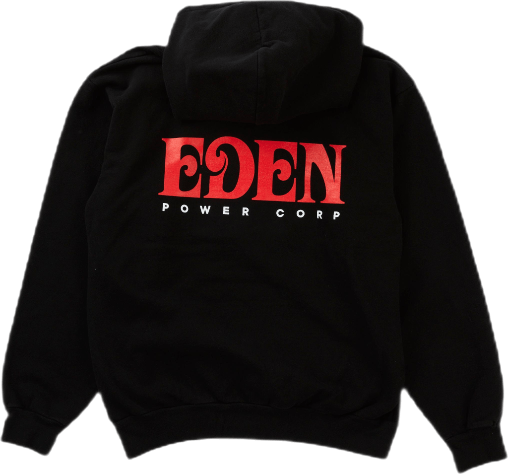 Sweat à capuche recyclé Eden noir