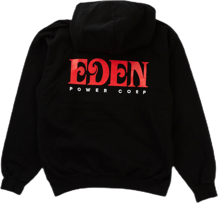 Sweat à capuche recyclé Eden noir