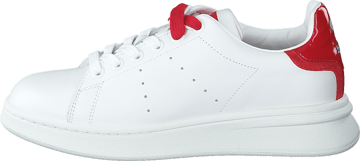 La zapatilla de tenis Blanco-rojo