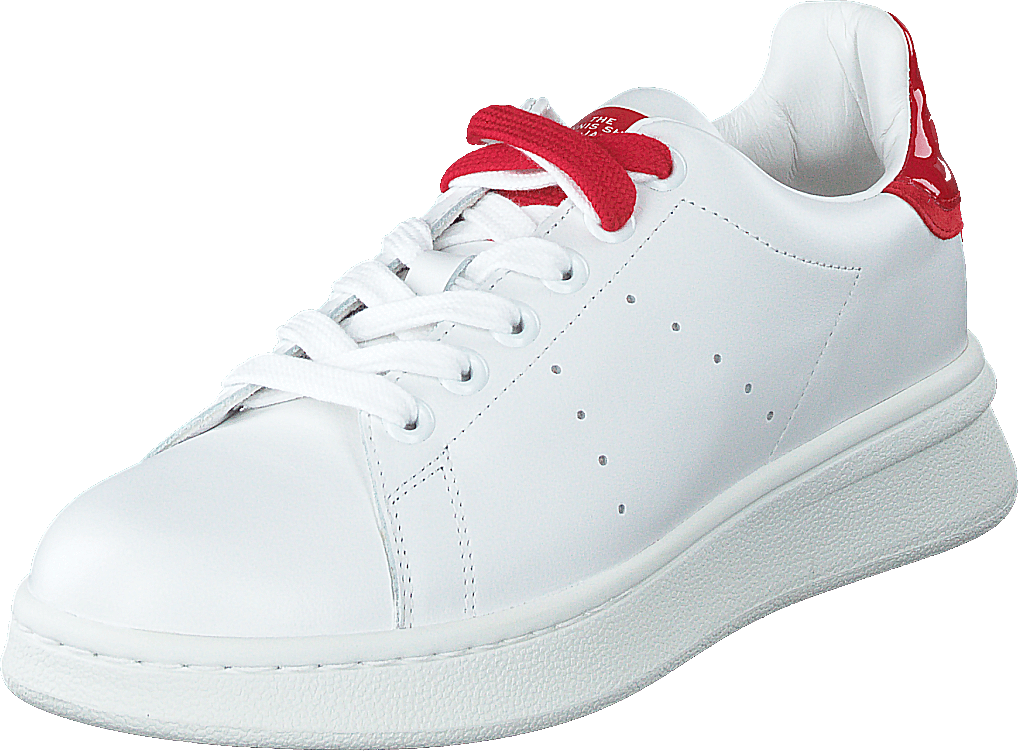 La zapatilla de tenis Blanco-rojo