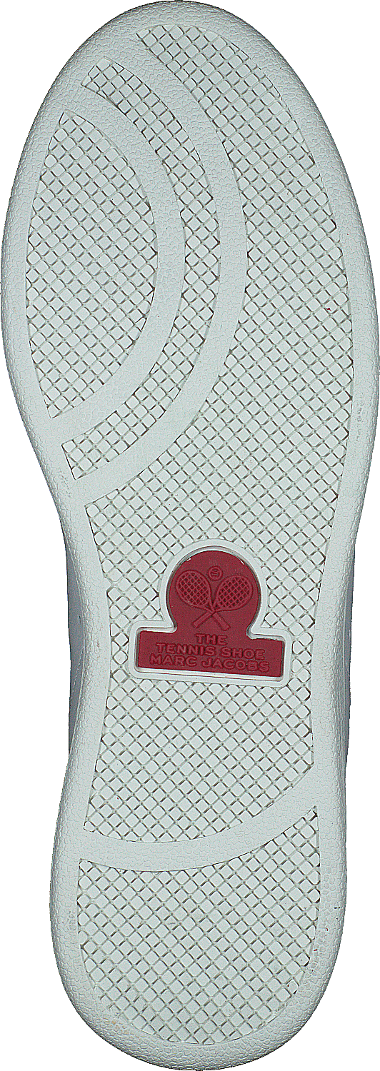 La zapatilla de tenis Blanco-rojo