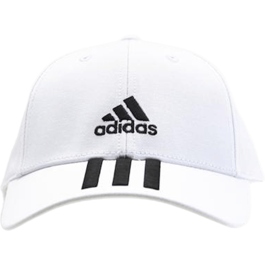 Baseball 3 črte kapa bombaž Twill bela / črna / črna