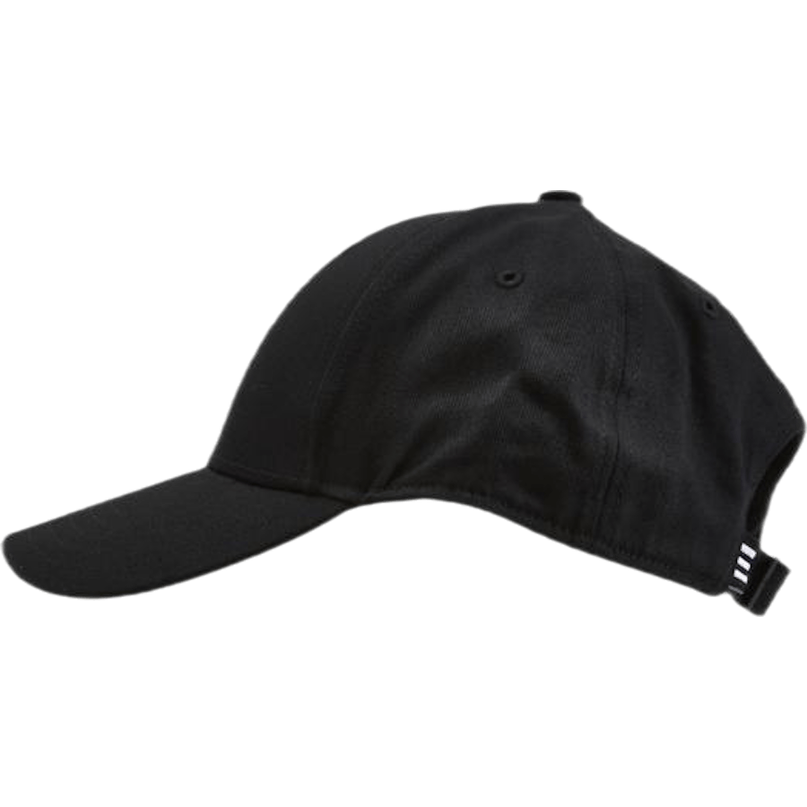 Casquette de baseball en coton sergé noir/noir/blanc