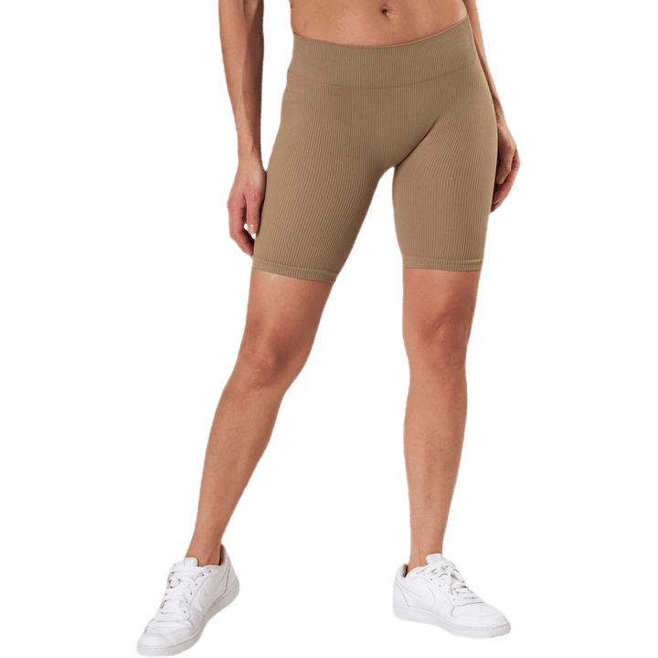 Short côtelé sans coutures Vicky beige