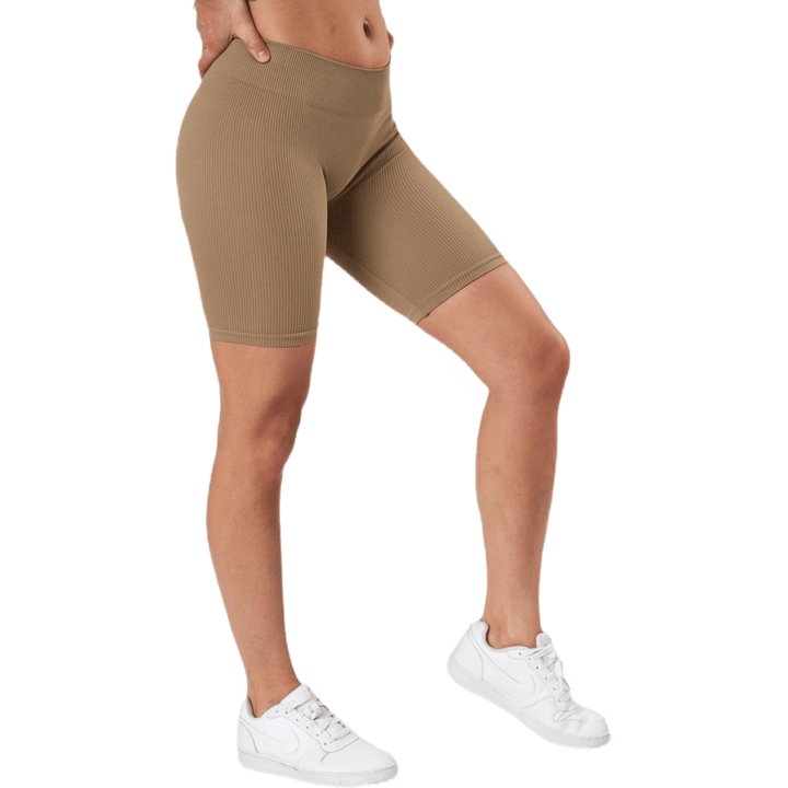 Short côtelé sans coutures Vicky beige