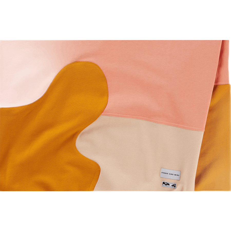 Inplico Paneled Crew Neck Swea Multi