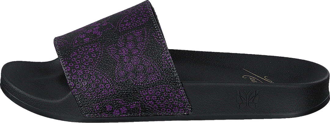 Sandales de douche Papillon PVC Noir